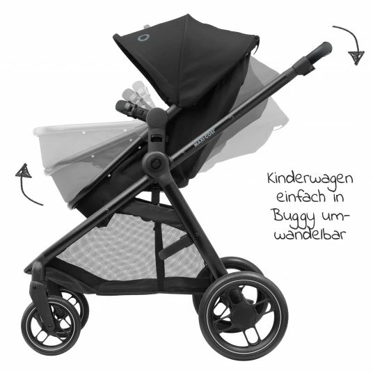 Brand new 🤩 Maxi-Cosi 2 -in- 1 Kombi-Kinderwagen Zelia³ wendbarer Sitz & Wanne in einem, verstellbarer Schieber, 22 kg - Essential Black - Collection 2022 🛒 5 Brand new 🤩 Maxi-Cosi 2 -in- 1 Kombi-Kinderwagen Zelia³ wendbarer Sitz & Wanne in einem, verstellbarer Schieber, 22 kg - Essential Black - Collection 2022 🛒 - Image 3