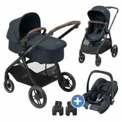 Coupon ❤️ Maxi-Cosi 3- in-1 Kombi-Kinderwagen-Set Zelia³ inkl. Babyschale CabrioFix i-Size & Adapter, 22 kg - Essential Graphite - Collection 2022 😀