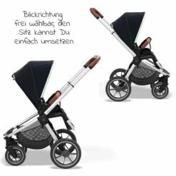 Cheap 🎉 Moon 2in1 Kombi-Kinderwagen Resea S Basic mit Sportsitz, Babywanne - bis 22 kg - Navy Melange - Collection 2022 🧨 -Pushchairs Shop moon 2in1 kombi kinderwagen resea s basic mit sportsitz babywanne bis 22 kg navy melange 63 940 500 403 d4