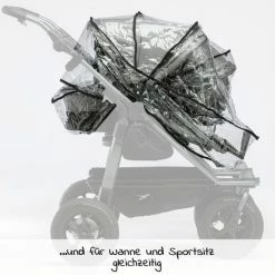 Flash Sale ⭐ TFK 2- teiliges Regenschutz-Set für Duo Kombi-Einheit (Babywanne + Sitz) - Collection 2022 👍 -Pushchairs Shop tfk 2 teiliges regenschutz set fur duo kombi einheit babywanne sitz t 003 d1 k2 d3