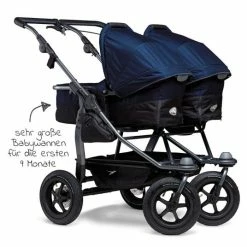 Outlet 😍 TFK Geschwister- & Zwillingskinderwagen Duo mit Luftreifen - 2x Kombi-Einheit (Wanne+Sitz) + XXL Zamboo Zubehör - Marine - Collection 2022 🧨 -Pushchairs Shop tfk geschwister zwillingskinderwagen duo mit luftreifen 2x kombi einheit wanne sitz xxl zamboo zubehor marine t d1 fa 2x k334 zamboo zubehor d3