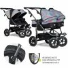 Hot Sale 😀 TFK Geschwister- & Zwillingskinderwagen Duo mit Luftreifen - 2x Kombi-Einheit (Wanne+Sitz) + XXL Zubehörpaket - Glow - Collection 2022 🧨 -Pushchairs Shop tfk geschwister zwillingskinderwagen duo mit luftreifen 2x kombi einheit wanne sitz xxl zubehorpaket glow t d1 fa k2 gid zamboo zubehor d0