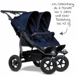 Promo 💯 TFK Geschwister- & Zwillingsportwagen Duo mit Luftreifen - 2x Sportsitze bis 45 kg + XXL Zamboo Zubehör - Marine - Collection 2022 🎉 -Pushchairs Shop tfk geschwister zwillingsportwagen duo mit luftreifen 2x sportsitze bis 45 kg xxl zamboo zubehor marine t d1 fa s 334 zamboo zubehor d3