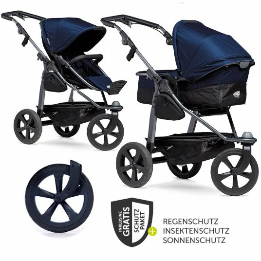 Outlet 🎉 TFK Kombi-Kinderwagen Mono mit Luftkammerreifen - inkl. Kombi-Einheit (Babywanne+Sitz) und XXL-Zamboo Zubehörpaket - Marine - Collection 2022 🤩 3 Outlet 🎉 TFK Kombi-Kinderwagen Mono mit Luftkammerreifen - inkl. Kombi-Einheit (Babywanne+Sitz) und XXL-Zamboo Zubehörpaket - Marine - Collection 2022 🤩