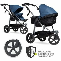 Top 10 ⭐ TFK Kombi-Kinderwagen Mono mit Luftkammerreifen - inkl. Kombi-Einheit (Babywanne+Sitz) + XXL-Zamboo Zubehör - Antiseptisch - Collection 2022 🧨