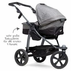 Wholesale 🔔 TFK Kombi-Kinderwagen Mono mit Luftkammerreifen und Kombi-Einheit (Babywanne+Sitz) + XXL-Zamboo Zubehörpaket - Prem. Grau - Collection 2022 🧨 -Pushchairs Shop tfk kombi kinderwagen mono mit luftkammerreifen inkl kombi einheit babywanne sitz xxl zamboo zubehorpaket prem grau t m1 fe k 415 zamboo zubehor d3