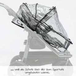 Wholesale 😉 TFK Regenschutz für eine Duo Kombi-Einheit (Babywanne + Sitz) - Collection 2022 👏 -Pushchairs Shop tfk regenschutz fur eine duo kombi einheit babywanne sitz t 003 d1 k1 d2