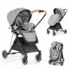 Wholesale 👍 Zamboo Buggy SH910 mit Schwenkschieber und Auto-Einhandfaltmechanismus - Grau Schwarz ✨