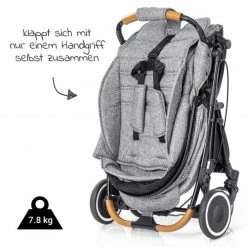Wholesale 👍 Zamboo Buggy SH910 mit Schwenkschieber und Auto-Einhandfaltmechanismus - Grau Schwarz ✨ -Pushchairs Shop zamboo buggy automatic fold mit schwenkschieber grau 51110 75467 d3