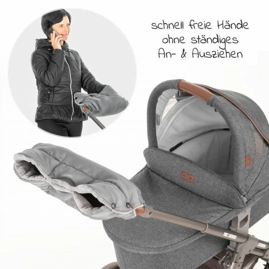 Hot Sale 🤩 Zamboo Handmuff für Kinderwagen & Buggy - Grau 🛒 8 Hot Sale 🤩 Zamboo Handmuff für Kinderwagen & Buggy - Grau 🛒 - Image 6