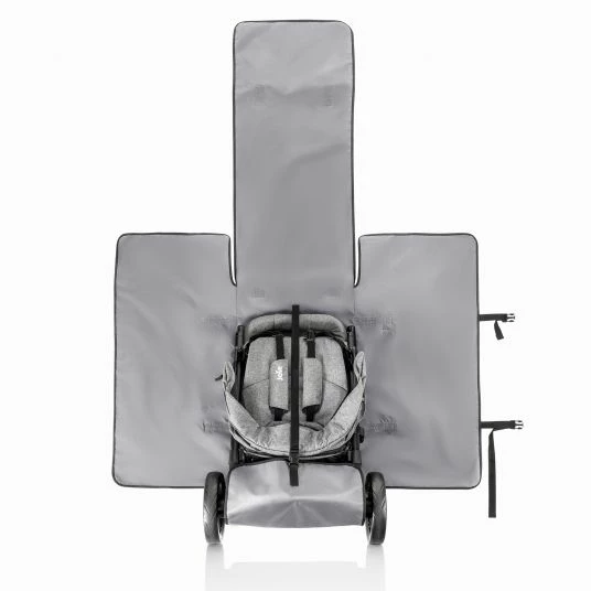 Outlet 😉 Zamboo Transporttasche für Buggy und Kindersitz inkl. Radschutzhüllen - Grau 👍 6 Outlet 😉 Zamboo Transporttasche für Buggy und Kindersitz inkl. Radschutzhüllen - Grau 👍 - Image 4